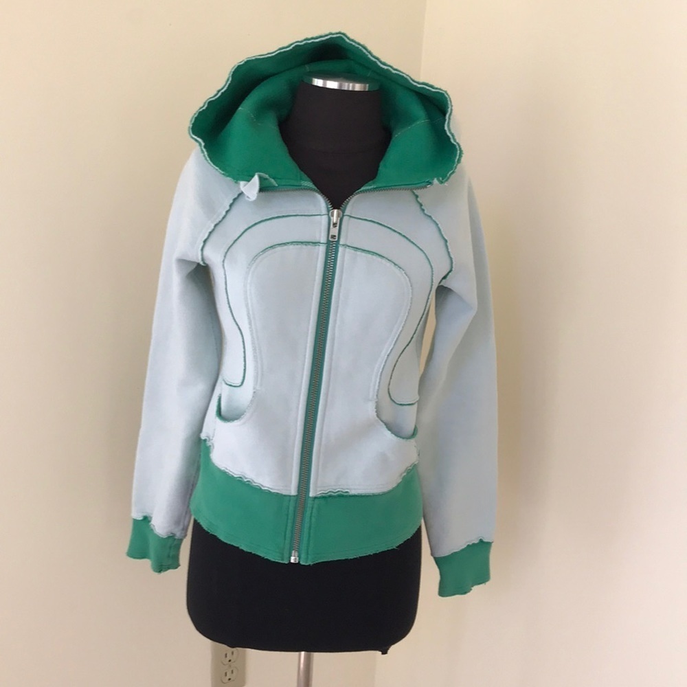 LULULEMON Athletica Size 4 green fleece hoodie